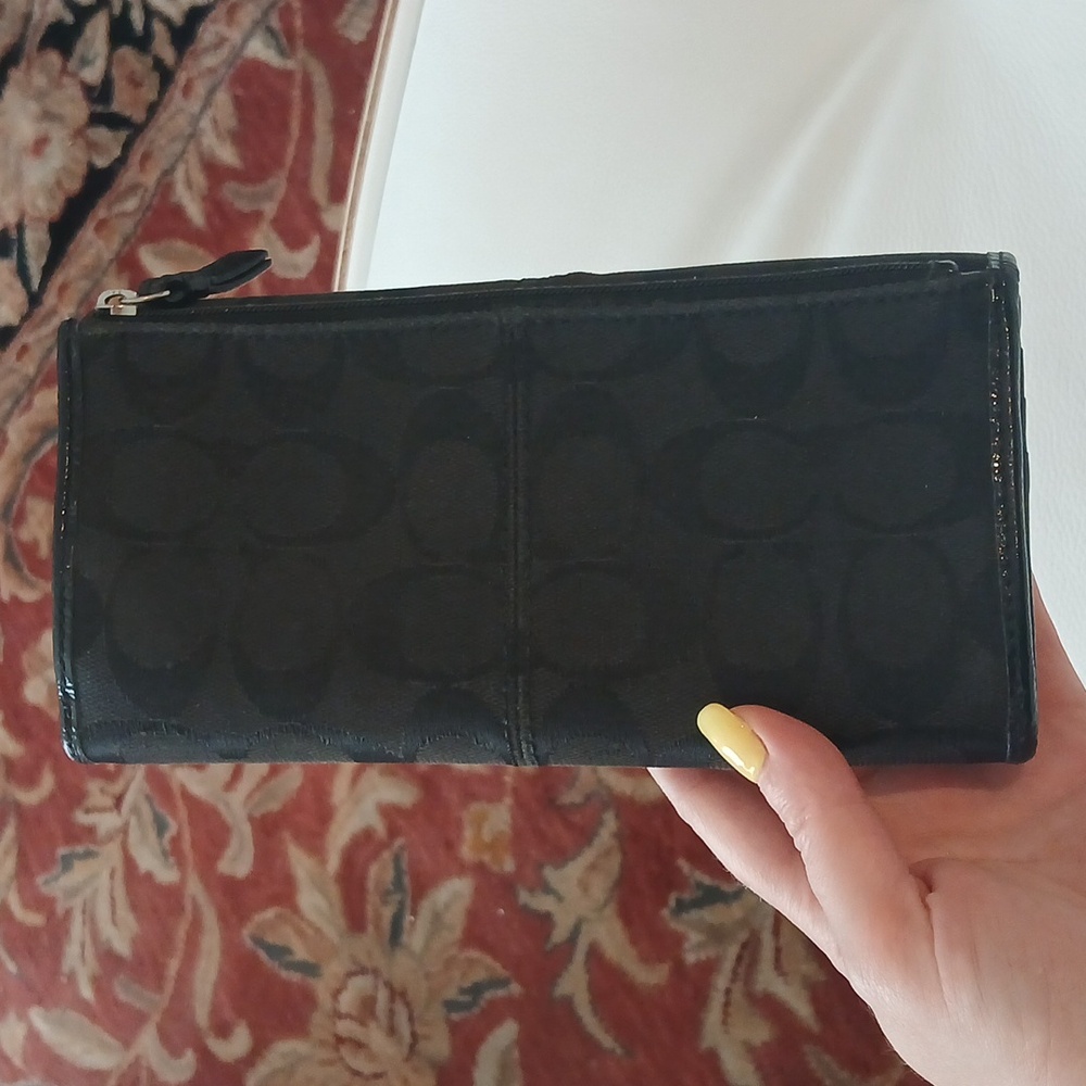Coach Black Billfold Wallet